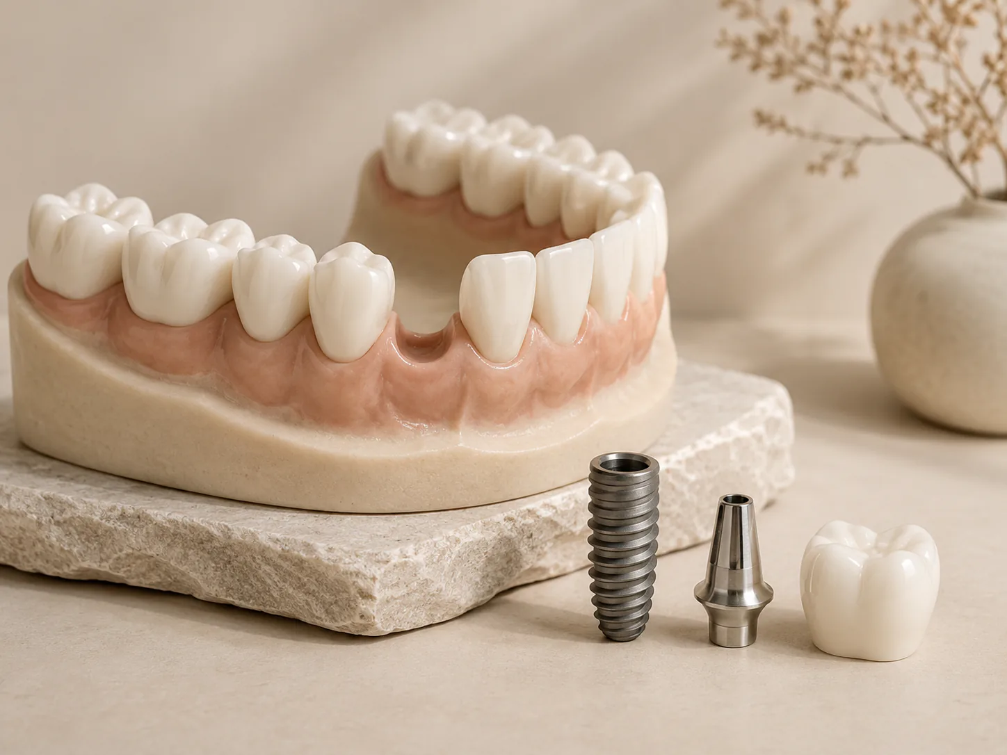 A no-person dental still-life image for when to consider dental implant.